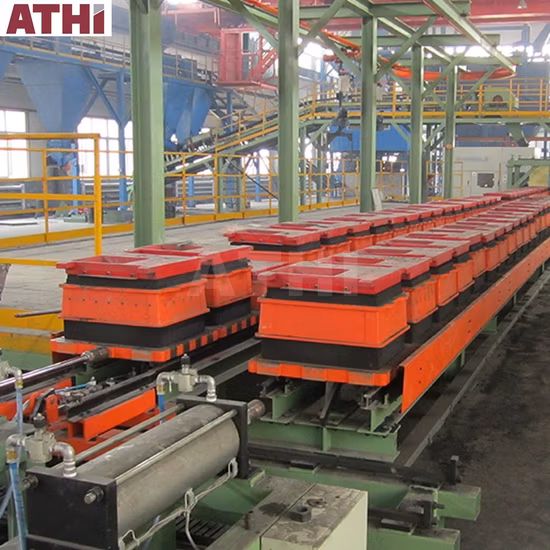 Horizontal Flaskless Molding Machine Line for Casting Iron with Green Sand Molding