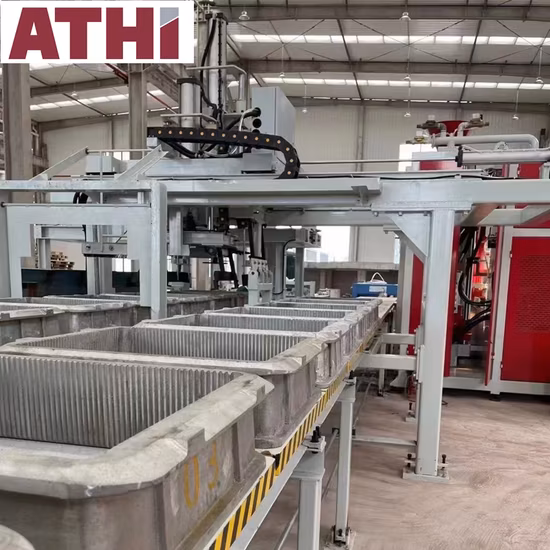 Horizontal Flaskless Molding Machine Line for Casting Iron with Green Sand Molding