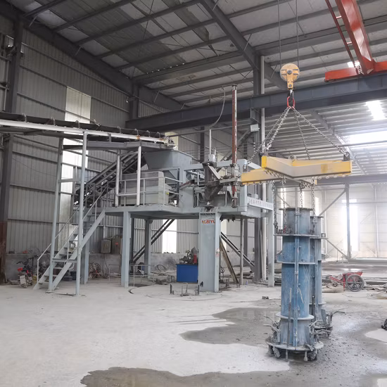 Vorgefertigte Rcc-verstärkte vertikale Vibrationsguss-Betonrohrherstellungsmaschine