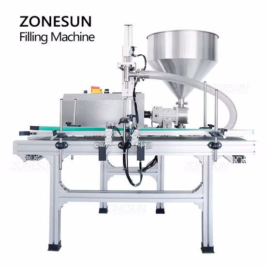 Zonesun Automatische Abfüllmaschine für kosmetische Cremepasten mit Förderpumpe